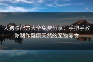 人狗胶配方大全免费分享：手把手教你制作健康天然的宠物零食
