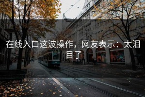 在线入口这波操作，网友表示：太泪目了