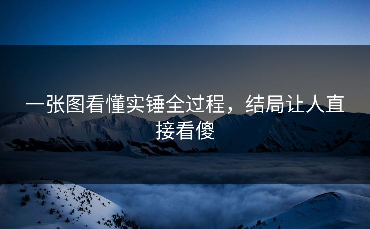一张图看懂实锤全过程，结局让人直接看傻